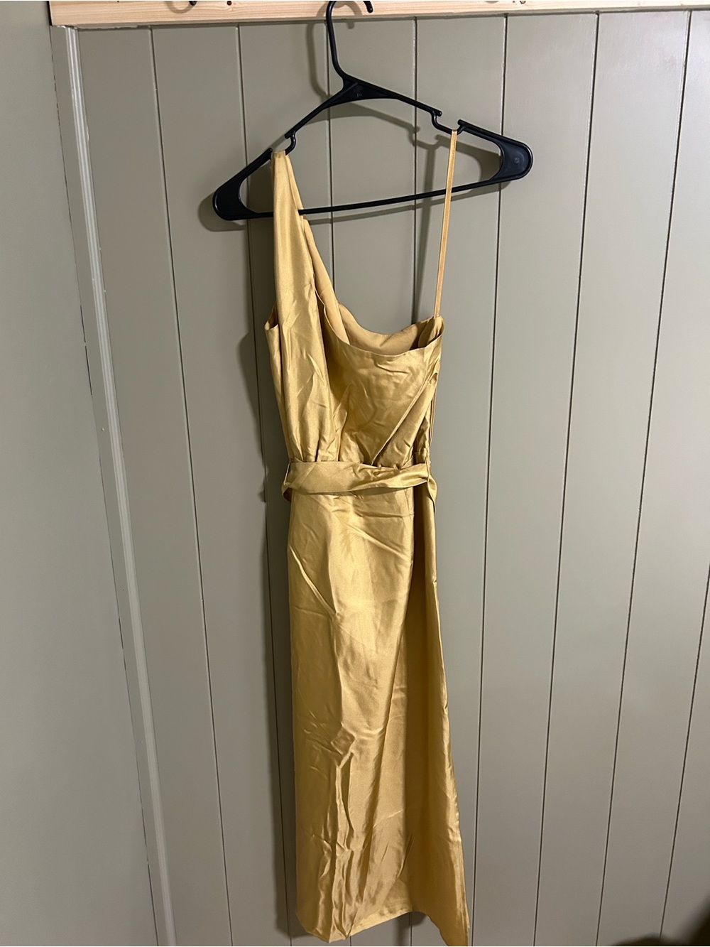NWT Gold Silk Club Monaco Dress